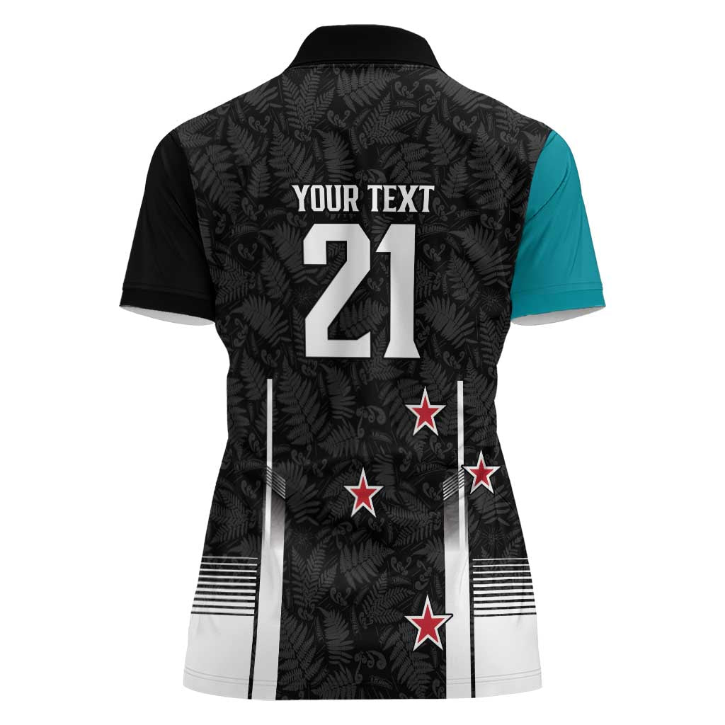 Custom NZ Cricket Pride Women Polo Shirt Silver Fern Fan Supporter Apparel - Aussie Hoodie