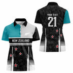 Custom NZ Cricket Pride Women Polo Shirt Silver Fern Fan Supporter Apparel - Aussie Hoodie