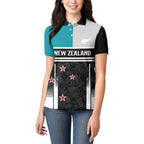 Custom NZ Cricket Pride Women Polo Shirt Silver Fern Fan Supporter Apparel - Aussie Hoodie