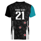 Custom NZ Cricket Pride Women V-Neck T-Shirt Silver Fern Fan Supporter Apparel - Aussie Hoodie