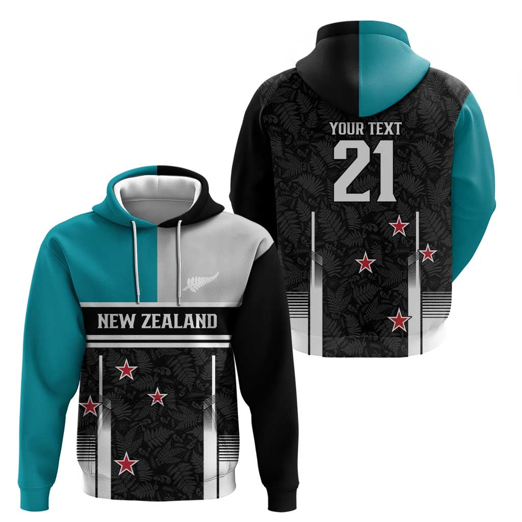 Custom NZ Cricket Pride Zip Hoodie Silver Fern Fan Supporter Apparel - Aussie Hoodie