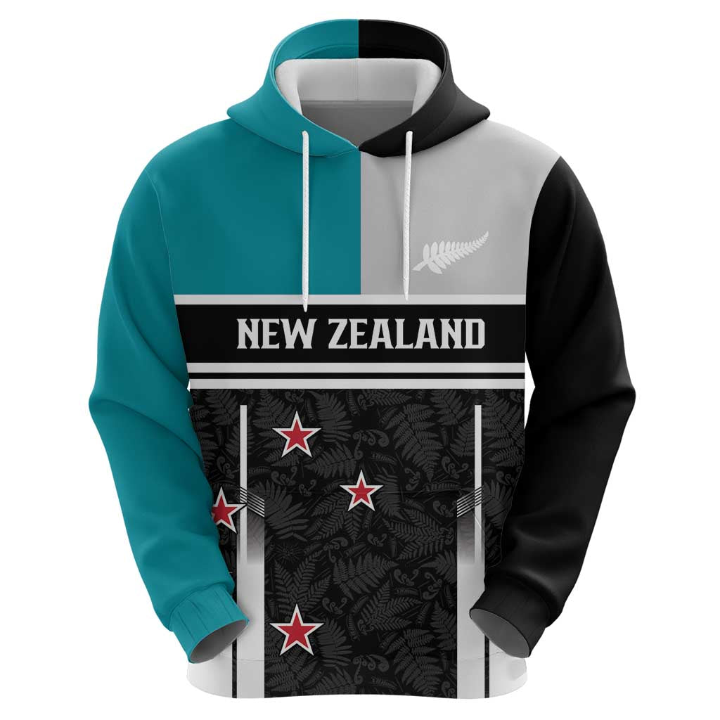 Custom NZ Cricket Pride Zip Hoodie Silver Fern Fan Supporter Apparel - Aussie Hoodie