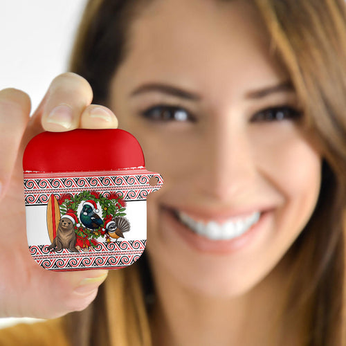 New Zealand Animal Christmas AirPods Case Maori Inspired Kowhaiwhai Patterns