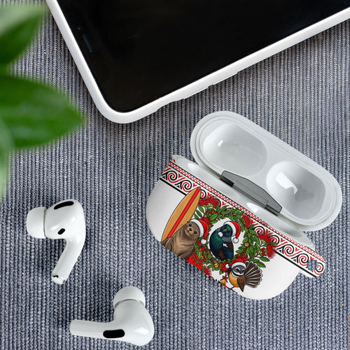 New Zealand Animal Christmas AirPods Case Maori Inspired Kowhaiwhai Patterns