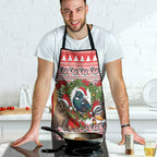 New Zealand Animal Christmas Apron Maori Inspired Kowhaiwhai Patterns