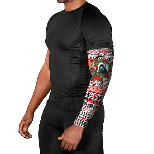 New Zealand Animal Christmas Arm Sleeves Maori Inspired Kowhaiwhai Patterns