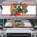 New Zealand Animal Christmas Auto Sun Shade Maori Inspired Kowhaiwhai Patterns