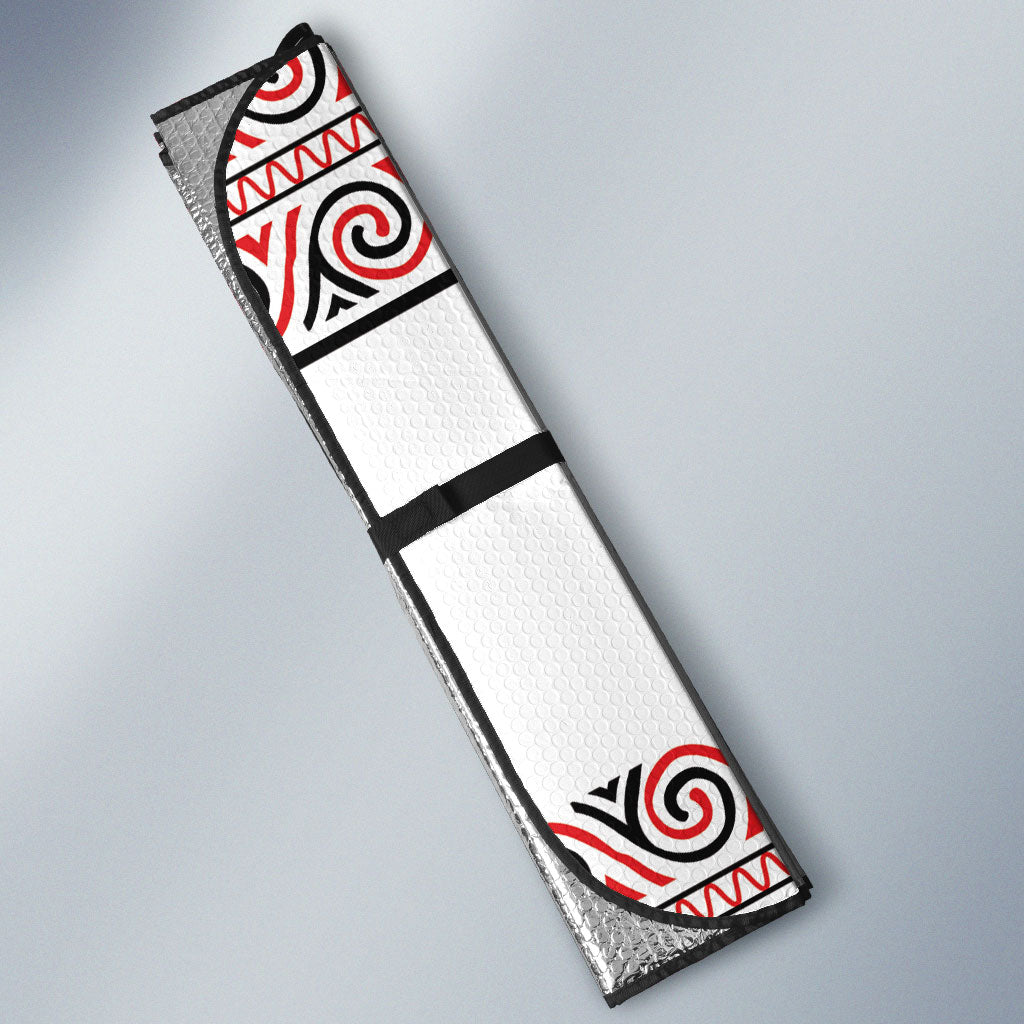 New Zealand Animal Christmas Auto Sun Shade Maori Inspired Kowhaiwhai Patterns