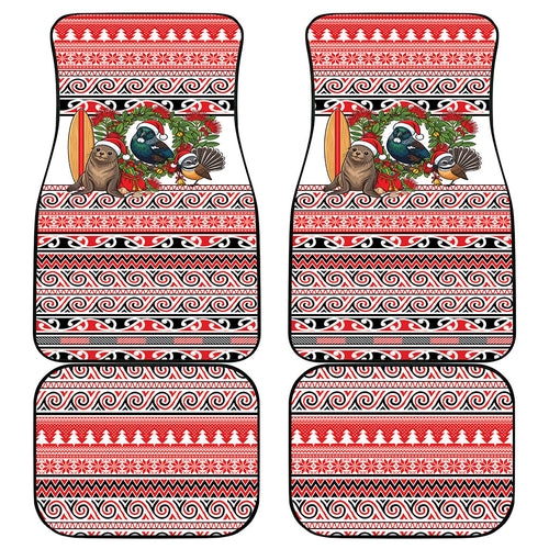 New Zealand Animal Christmas Car Mats Maori Inspired Kowhaiwhai Patterns