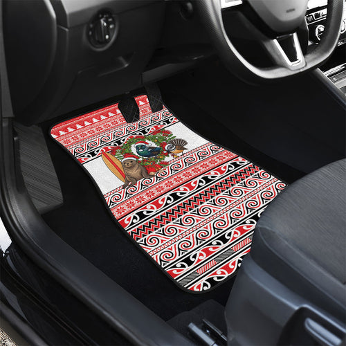 New Zealand Animal Christmas Car Mats Maori Inspired Kowhaiwhai Patterns