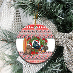 New Zealand Animal Christmas Ceramic Ornament Maori Inspired Kowhaiwhai Patterns