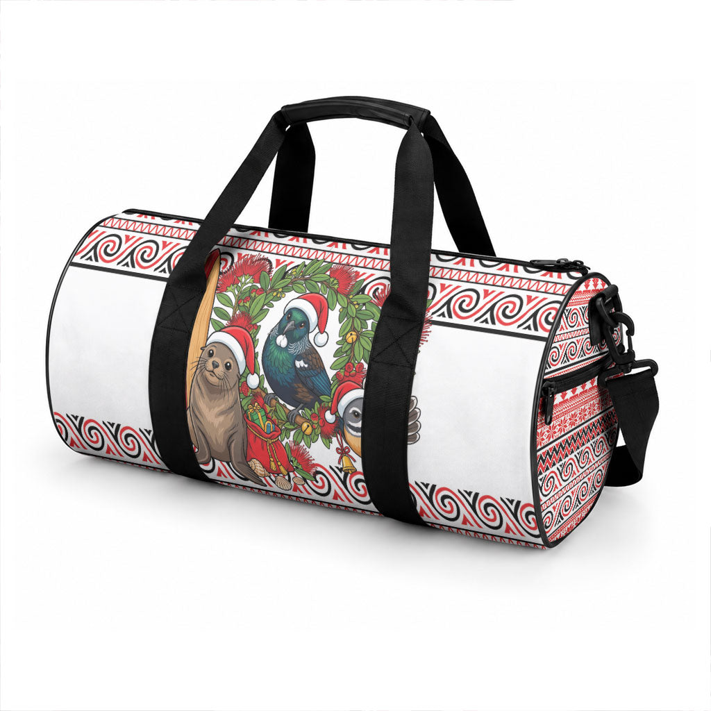 New Zealand Animal Christmas Duffle Bag Maori Inspired Kowhaiwhai Patterns