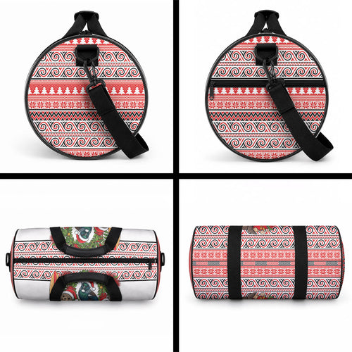 New Zealand Animal Christmas Duffle Bag Maori Inspired Kowhaiwhai Patterns