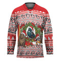 New Zealand Animal Christmas Hockey Jersey Maori Inspired Kowhaiwhai Patterns