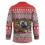 New Zealand Animal Christmas Hockey Jersey Maori Inspired Kowhaiwhai Patterns