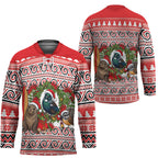 New Zealand Animal Christmas Hockey Jersey Maori Inspired Kowhaiwhai Patterns