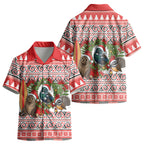 New Zealand Animal Christmas Kid Hawaiian Shirt Maori Inspired Kowhaiwhai Patterns