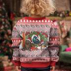 New Zealand Animal Christmas Kid Ugly Christmas Sweater Maori Inspired Kowhaiwhai Patterns