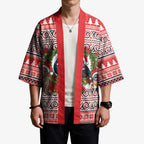 New Zealand Animal Christmas Kimono Maori Inspired Kowhaiwhai Patterns