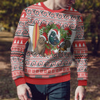 New Zealand Animal Christmas Ugly Christmas Sweater Maori Inspired Kowhaiwhai Patterns