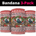 New Zealand Animal Christmas Neck Gaiter Maori Inspired Kowhaiwhai Patterns
