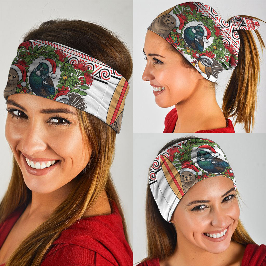 New Zealand Animal Christmas Neck Gaiter Maori Inspired Kowhaiwhai Patterns