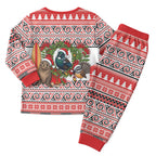 New Zealand Animal Christmas Pajama Set Maori Inspired Kowhaiwhai Patterns