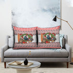 New Zealand Animal Christmas Pillow Cover Maori Inspired Kowhaiwhai Patterns