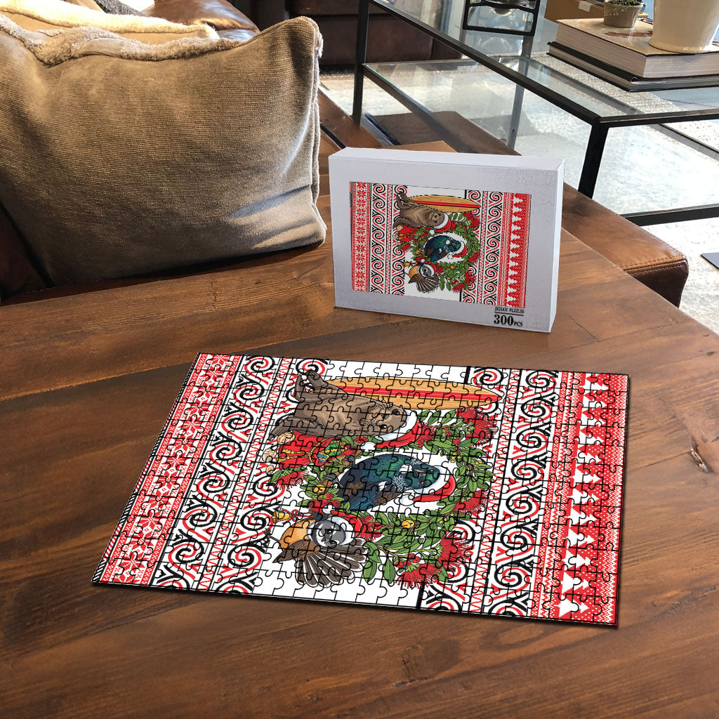 New Zealand Animal Christmas Puzzle Maori Inspired Kowhaiwhai Patterns