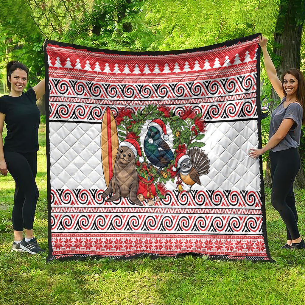 New Zealand Animal Christmas Quilt Maori Inspired Kowhaiwhai Patterns