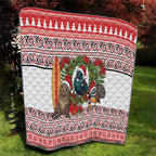 New Zealand Animal Christmas Quilt Maori Inspired Kowhaiwhai Patterns