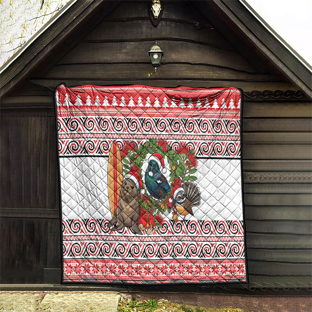 New Zealand Animal Christmas Quilt Maori Inspired Kowhaiwhai Patterns