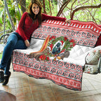 New Zealand Animal Christmas Quilt Maori Inspired Kowhaiwhai Patterns