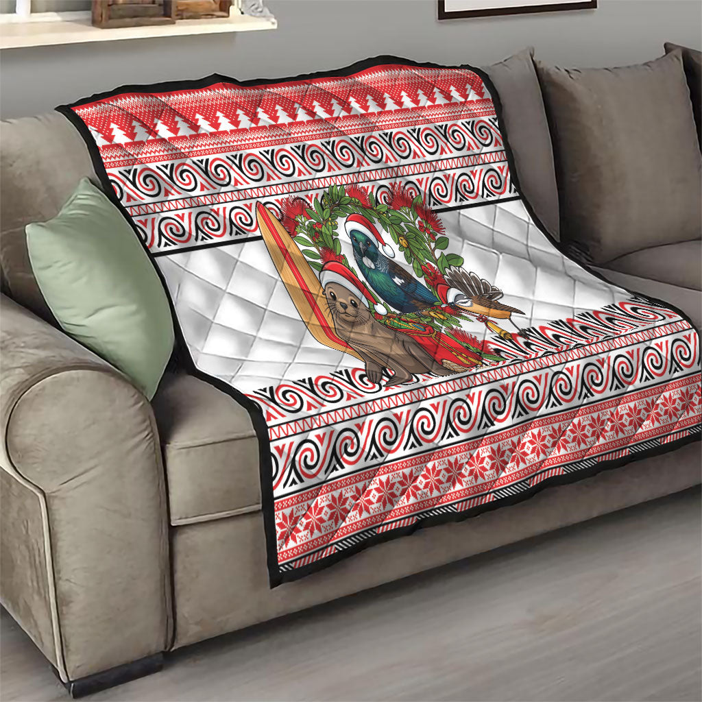 New Zealand Animal Christmas Quilt Maori Inspired Kowhaiwhai Patterns