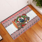 New Zealand Animal Christmas Rubber Doormat Maori Inspired Kowhaiwhai Patterns