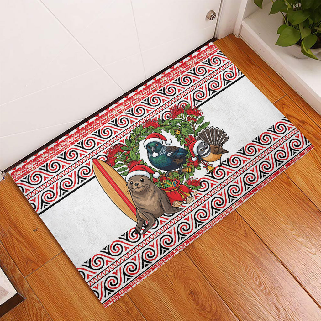 New Zealand Animal Christmas Rubber Doormat Maori Inspired Kowhaiwhai Patterns
