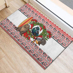 New Zealand Animal Christmas Rubber Doormat Maori Inspired Kowhaiwhai Patterns
