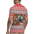 New Zealand Animal Christmas Rugby Jersey Maori Inspired Kowhaiwhai Patterns