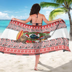 New Zealand Animal Christmas Sarong Maori Inspired Kowhaiwhai Patterns