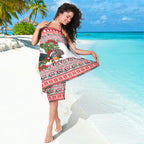 New Zealand Animal Christmas Sarong Maori Inspired Kowhaiwhai Patterns