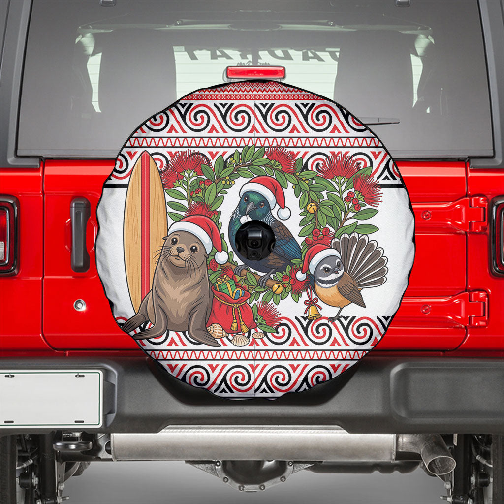 New Zealand Animal Christmas Spare Tire Cover Maori Inspired Kowhaiwhai Patterns