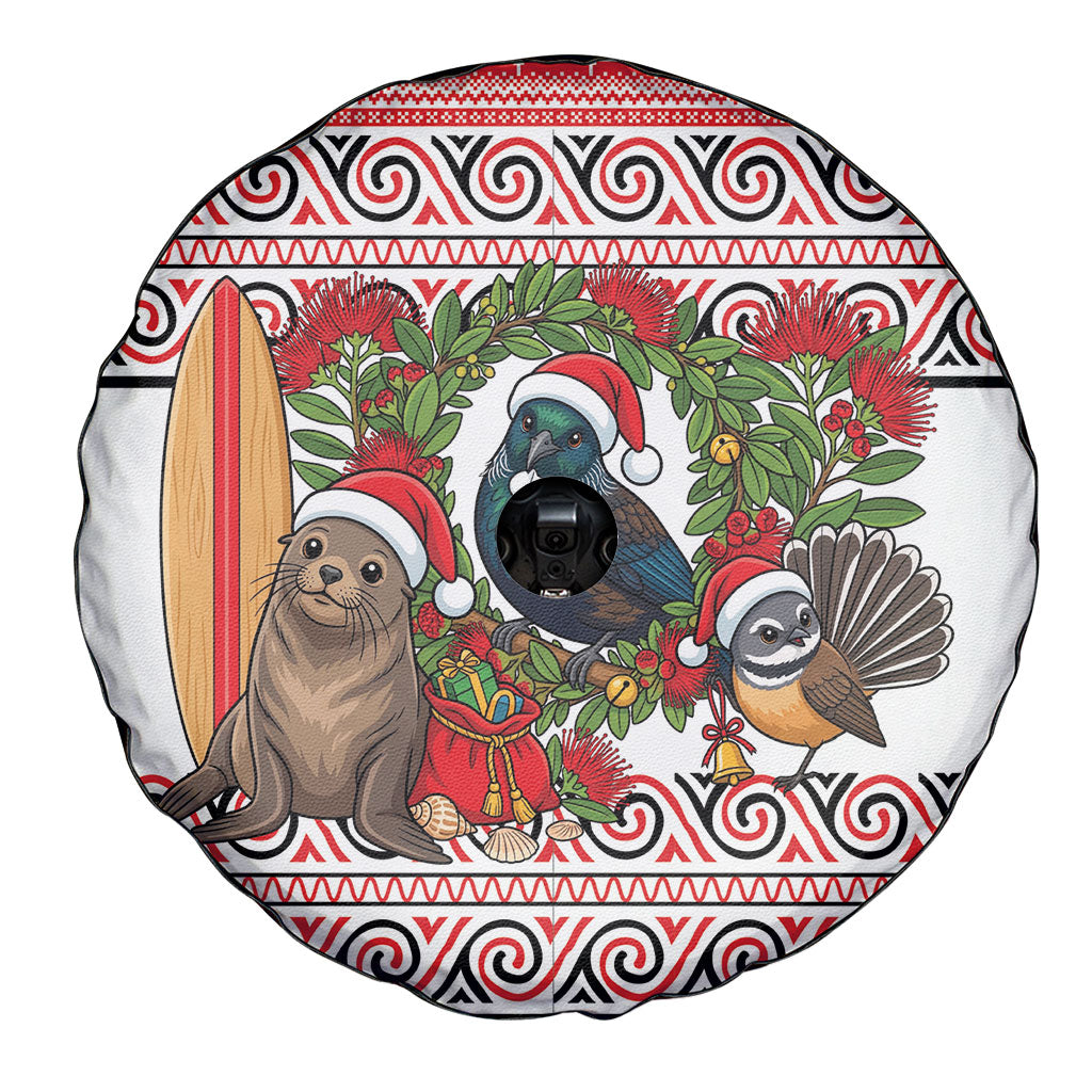 New Zealand Animal Christmas Spare Tire Cover Maori Inspired Kowhaiwhai Patterns
