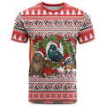 New Zealand Animal Christmas T Shirt Maori Inspired Kowhaiwhai Patterns