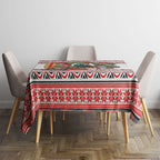 New Zealand Animal Christmas Tablecloth Maori Inspired Kowhaiwhai Patterns