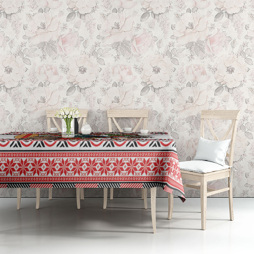 New Zealand Animal Christmas Tablecloth Maori Inspired Kowhaiwhai Patterns