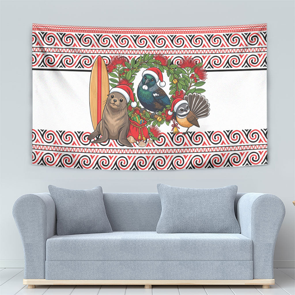 New Zealand Animal Christmas Tapestry Maori Inspired Kowhaiwhai Patterns