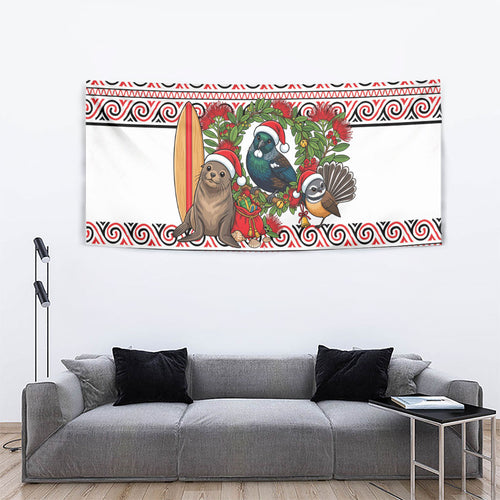 New Zealand Animal Christmas Tapestry Maori Inspired Kowhaiwhai Patterns
