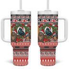 New Zealand Animal Christmas Tumbler With Handle Maori Inspired Kowhaiwhai Patterns