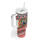 New Zealand Animal Christmas Tumbler With Handle Maori Inspired Kowhaiwhai Patterns