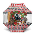 New Zealand Animal Christmas Umbrella Maori Inspired Kowhaiwhai Patterns